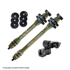 Dead Center Dead Level V2 Hunter Lite Stabilizer Kit (10" & 8") -Excali Bow Gear Shop 8590116 green