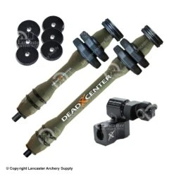 Dead Center Dead Level V2 Hunter Lite Stabilizer Kit (8" & 6") -Excali Bow Gear Shop 8590117 green